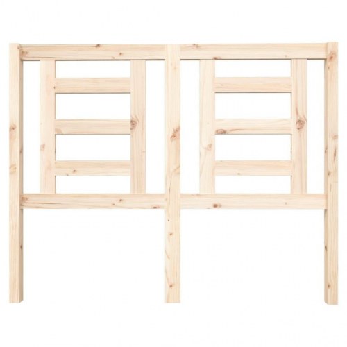 Sengegavl 126 × 4 × 100 cm - massivt fyrretræ, ubehandlet