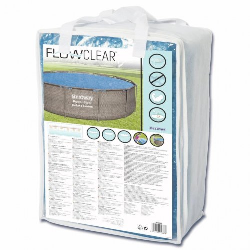 Bestway solopvarmet poolovertræk Flowclear 356 cm