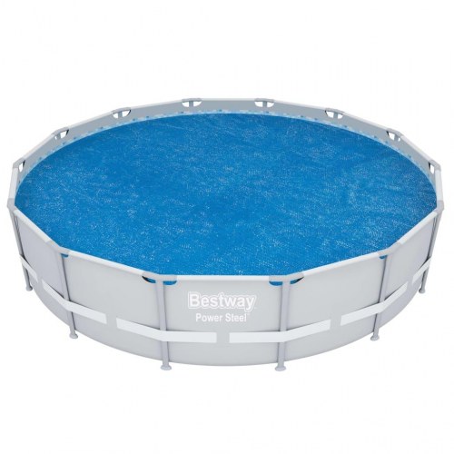 Bestway Flowclear solopvarmet poolovertræk 427 cm - blå