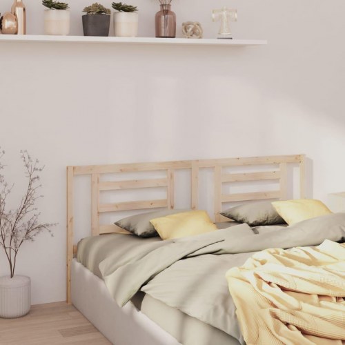 Sengegavl 166 × 4 × 100 cm - massivt fyrretræ, lameldesign