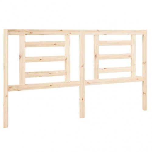 Sengegavl 166 × 4 × 100 cm - massivt fyrretræ, lameldesign