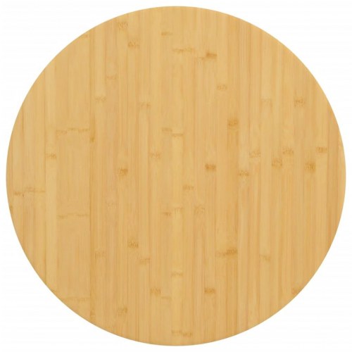 Bordplade Ø90x2,5 cm bambus
