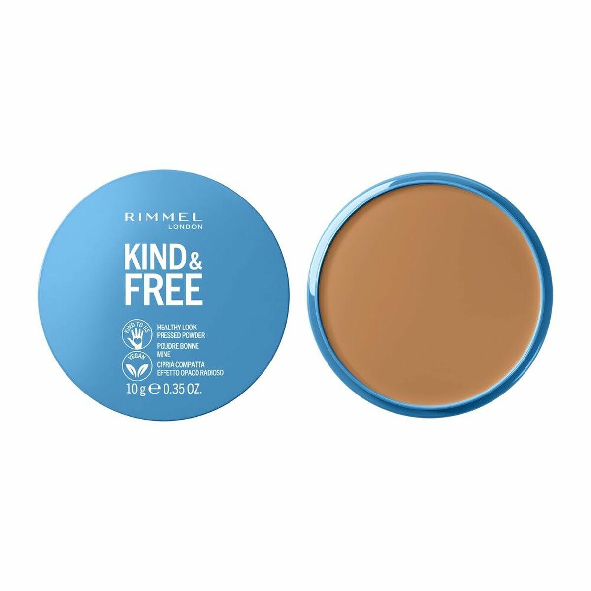 Pudder kompakt Rimmel London Kind & Free 40 Tan - mattende 10 g