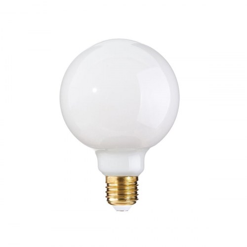 LED-lampe E27 6 W - hvid globe, 8 × 8 × 12 cm