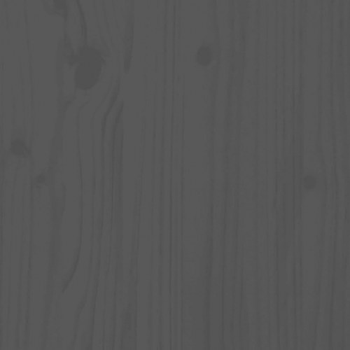 Hundeseng 105,5x75,5x28 cm massivt fyrretræ grå