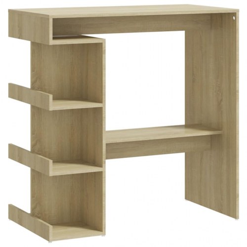 Barbord m. stativ 100x50x101,5 cm konstrueret træ sonoma-eg