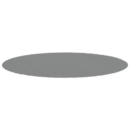 Poolunderlag Ø458 cm polyester-geotekstil lysegrå