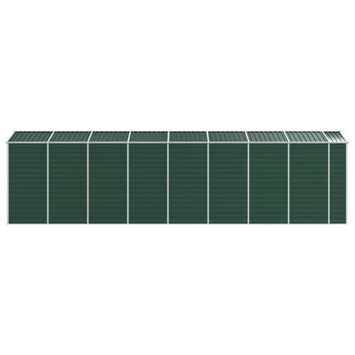 Haveskur 191x725x198 cm galvaniseret stål grøn