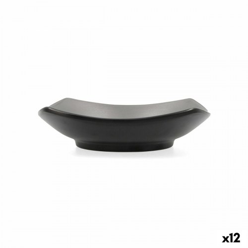 Bidasoa Gio snackskål grå plastik 15 x 15 cm - 12 stk.