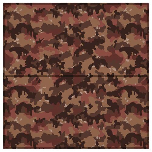 Udendørs presenning 4x4 m camouflagefarvet