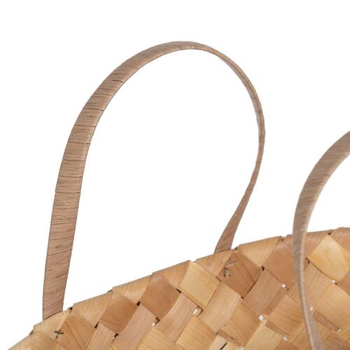 Kurvesæt Natur Træ 50 x 22 x 28 cm (2 enheder)