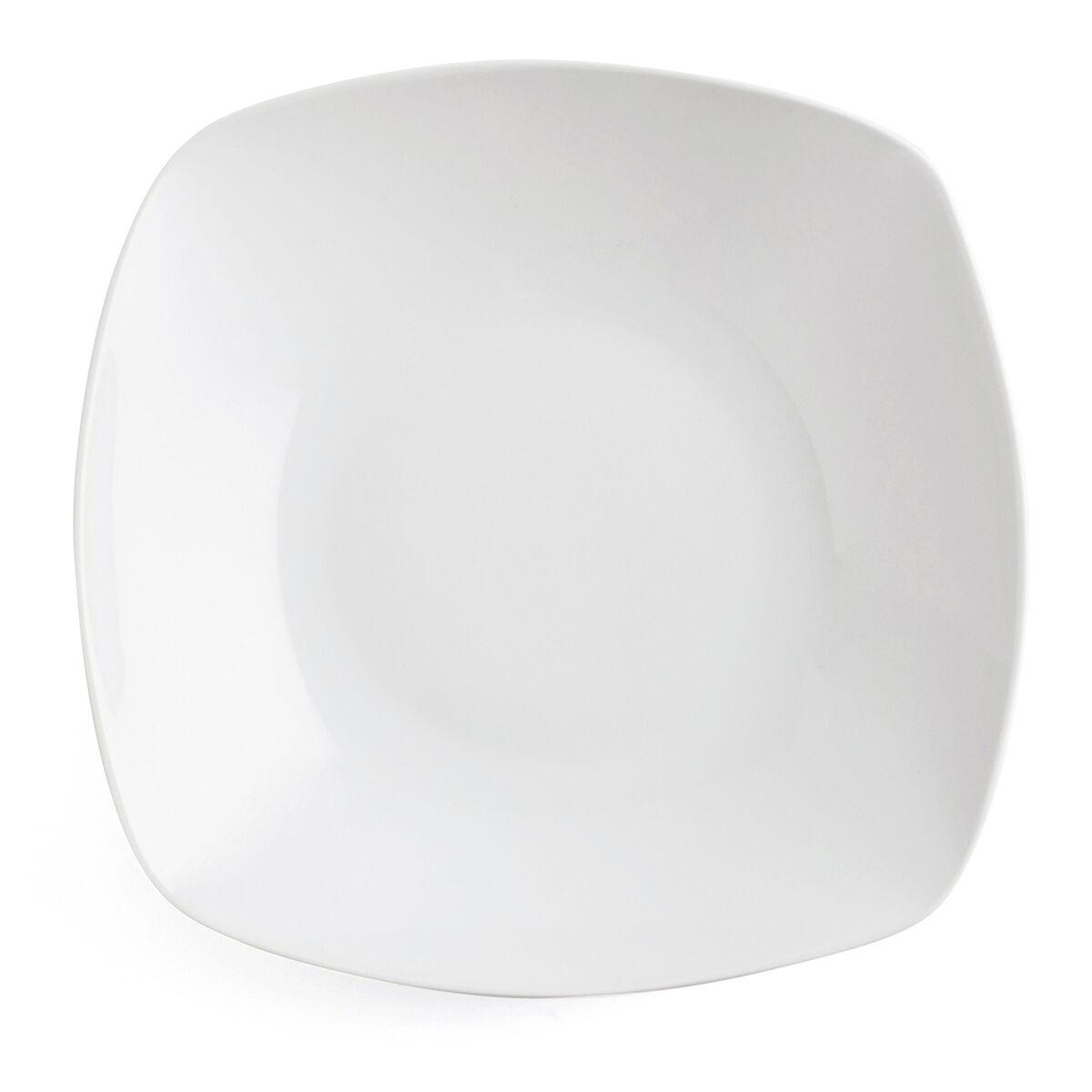 Novo Vinci dyb tallerken - keramik, hvid, 20,5 cm (6 stk.)
