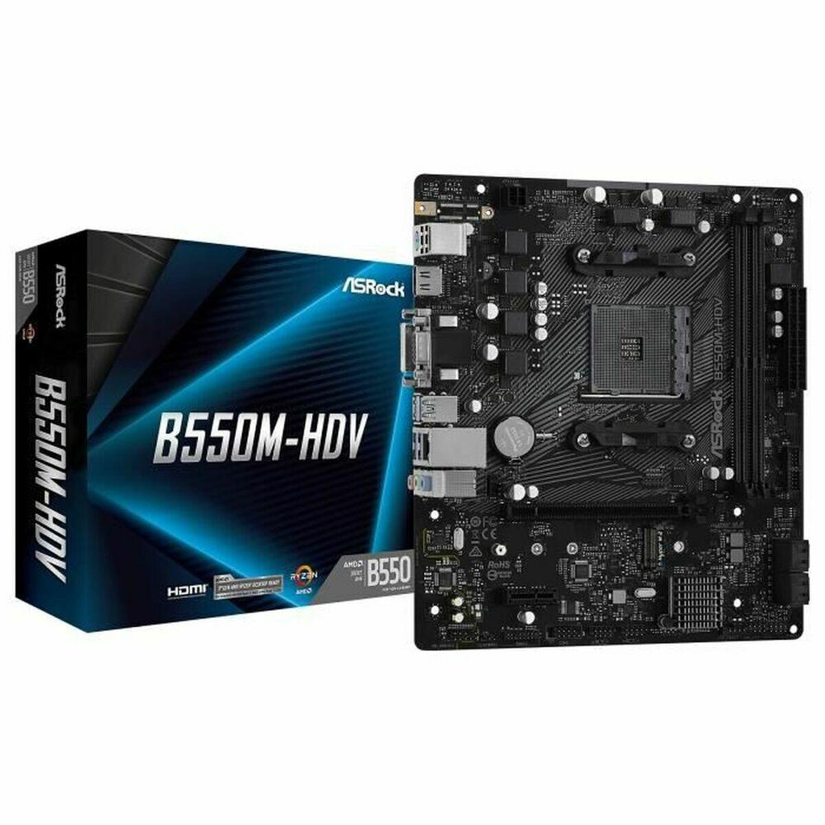 ASRock B550M-HDV bundkort - AMD AM4, B550, mATX