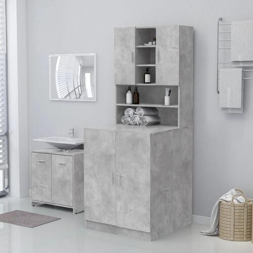 Vaskemaskineskab 71x71,5x91,5 cm betongrå