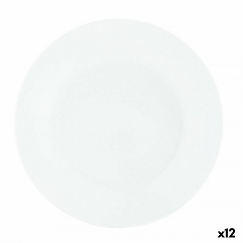 Basic brødtallerken i keramik, hvid 15,5 cm - 12 stk.