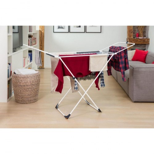 Vileda X-Legs Universal tørrestativ, grå stål, 18 m - 180 × 55 × 93 cm