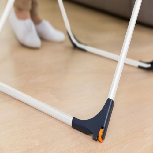 Vileda X-Legs Universal tørrestativ, grå stål, 18 m - 180 × 55 × 93 cm