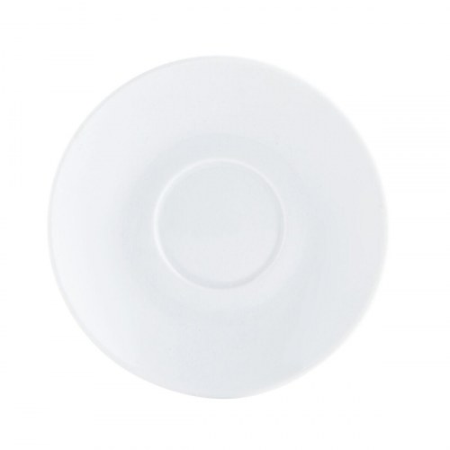 Basic Kaffe underkop, keramik, hvid 12,5 cm - 12 stk.