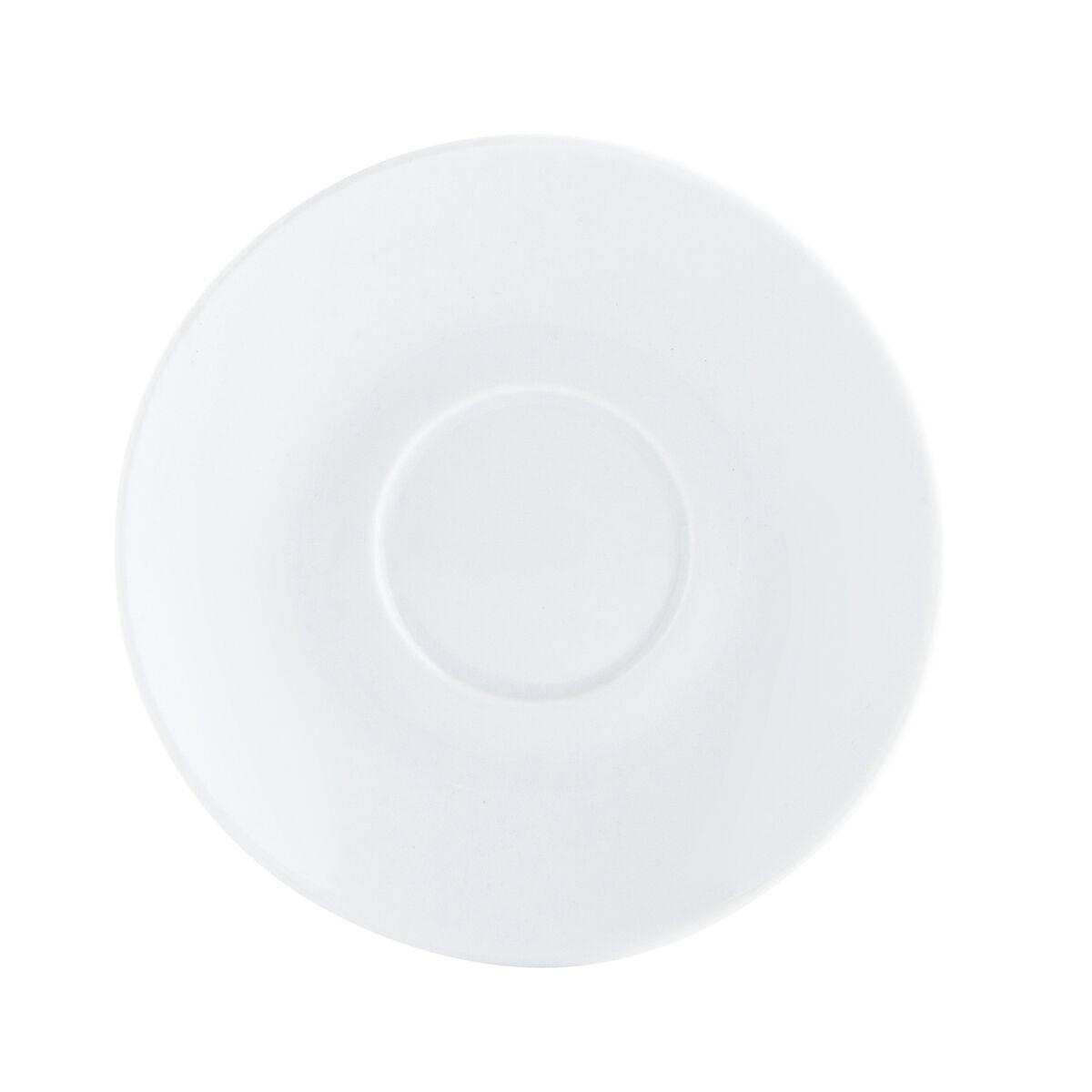Basic Kaffe underkop, keramik, hvid 12,5 cm - 12 stk.