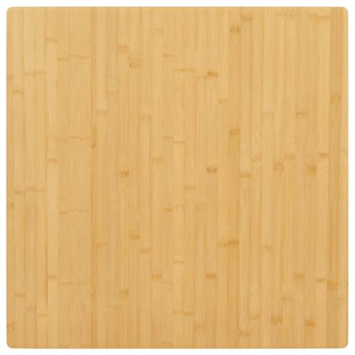 Bordplade 90x90x2,5 cm bambus