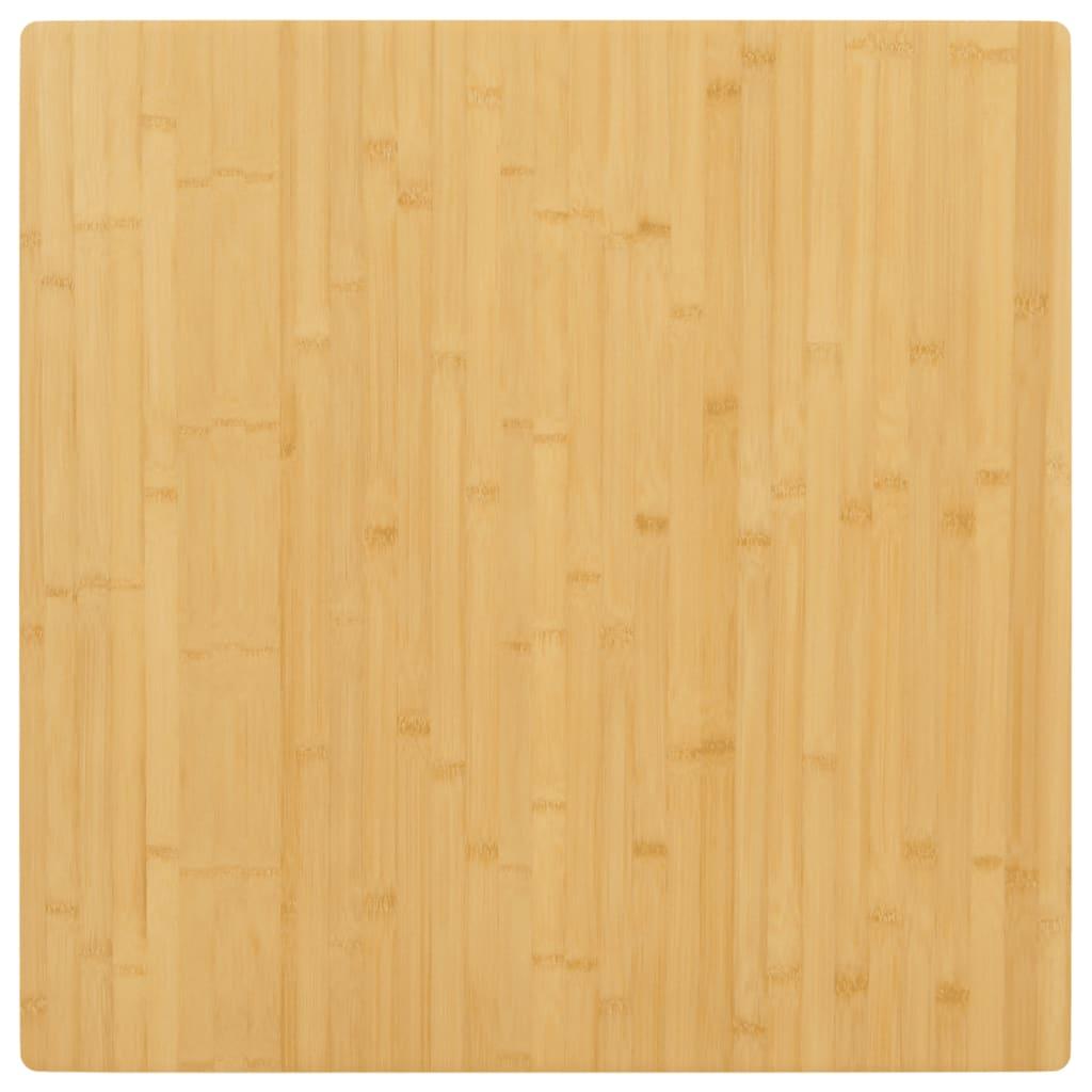 Bordplade 90x90x2,5 cm bambus