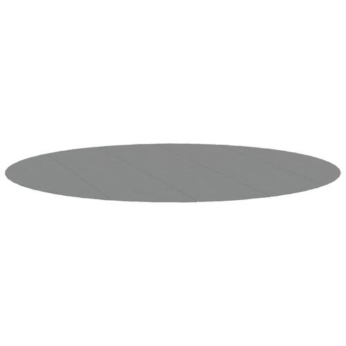 Poolunderlag Ø550 cm polyester-geotekstil lysegrå