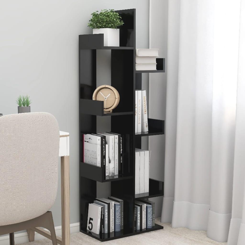 Bogreol 48x25,5x140 cm konstrueret træ hvid
