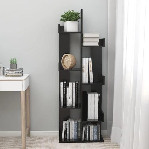 Bogreol 48x25,5x140 cm konstrueret træ hvid