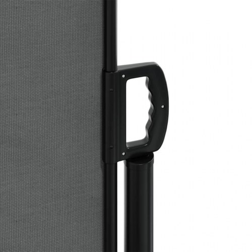 Sammenrullelig sidemarkise 160 x 600 cm antracitgrå