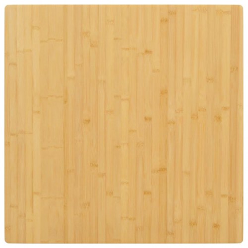 Bordplade 80x80x4 cm bambus