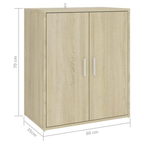 Skoreol 60x35x70 cm konstrueret træ sonoma-eg