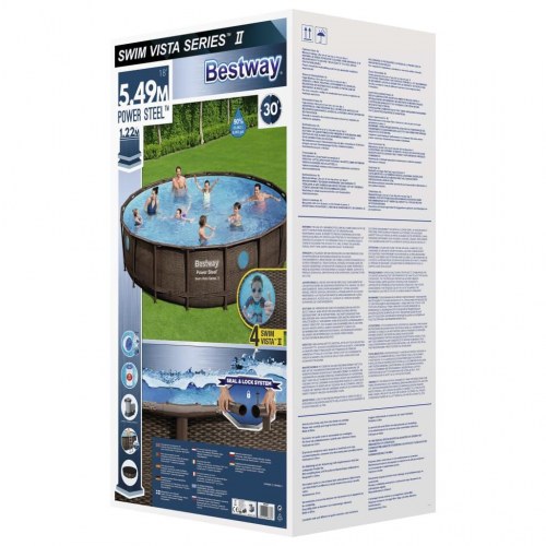Bestway Power Steel swimmingpoolsæt 549x122 cm
