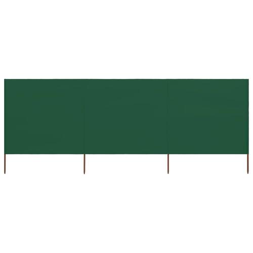 3-panels læsejl stof 400 x 120 cm grøn