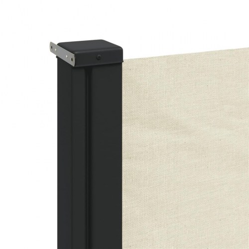 Sammenrullelig sidemarkise 220 × 600 cm - cremefarvet