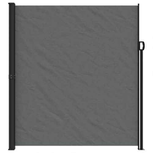 Sammenrullelig sidemarkise 220 × 600 cm - antracitgrå