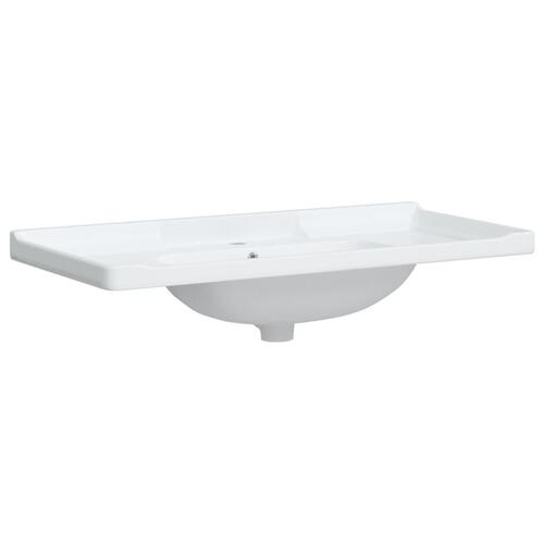 Badeværelsesvask 71x48x19,5 cm rektangulær keramisk hvid
