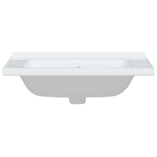 Badeværelsesvask 71x48x19,5 cm rektangulær keramisk hvid