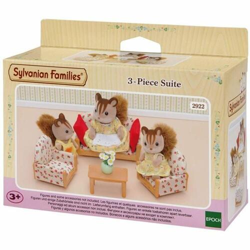 Tilbehør til dukkehus Sylvanian Families Sofa + 2 Armchairs + Table