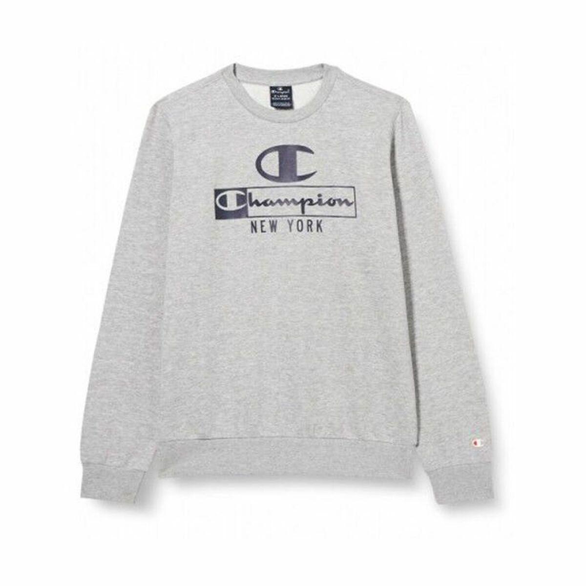 Sweaters uden Hætte til Mænd Champion Crewneck Grå - M