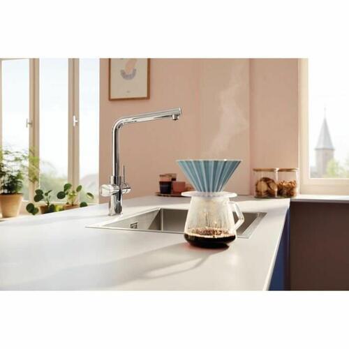 Kitchen Tap Grohe Blue Pure Minta L-formet