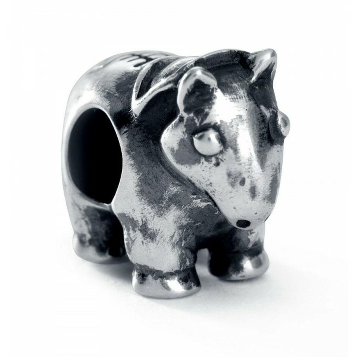 Charm i sterling sølv - sølvfarvet, 1 cm