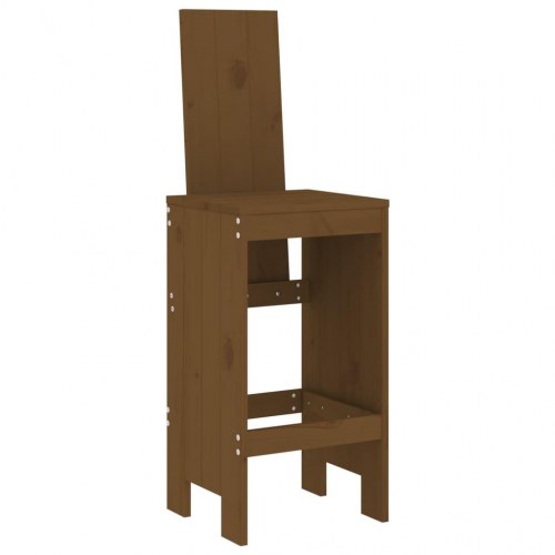 Barstole i massivt fyrretræ 2 stk. - 40 x 42 x 120 cm