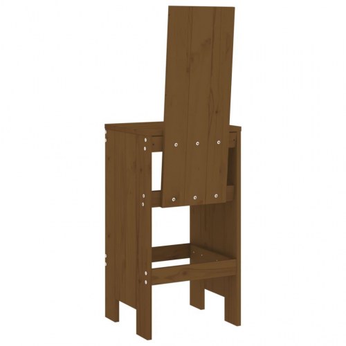 Barstole i massivt fyrretræ 2 stk. - 40 x 42 x 120 cm
