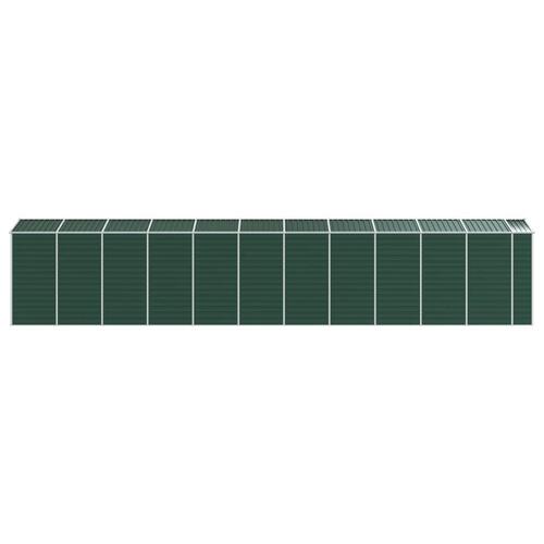 Haveskur 191x980x198 cm galvaniseret stål grøn