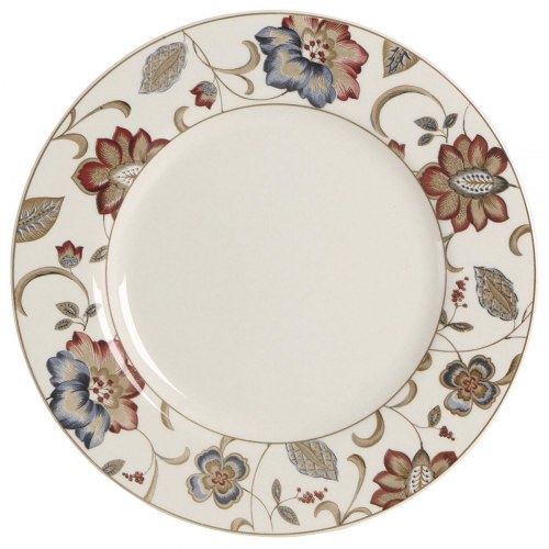 Queen’s Jacobean Floral middagstallerkener i keramik - 6 stk, flad