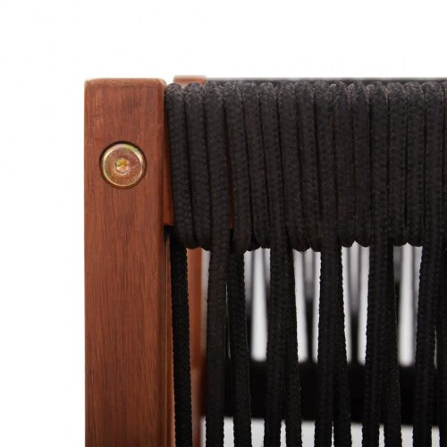 Havesofa med hynder træ akacie og reb