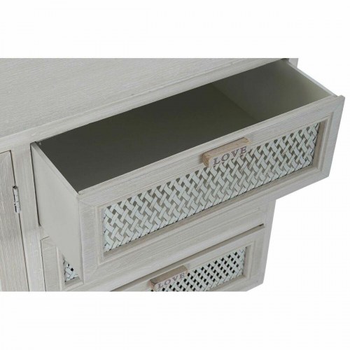 Skænk - hvid træ/MDF, 110 × 41 × 64 cm