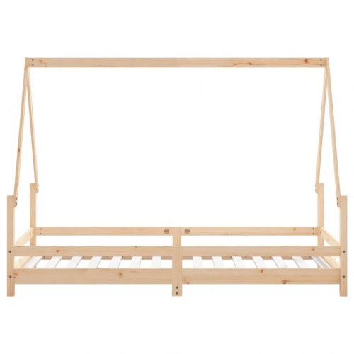 Sengeramme til juniorseng 90x190 cm massivt fyrretræ