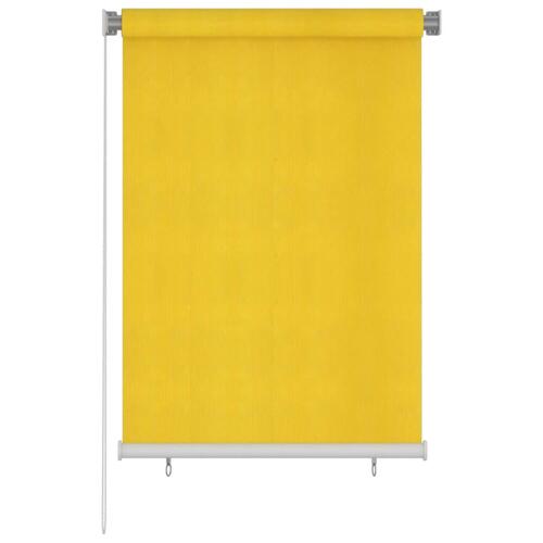Udendørs rullegardin 100x140 cm HDPE gul