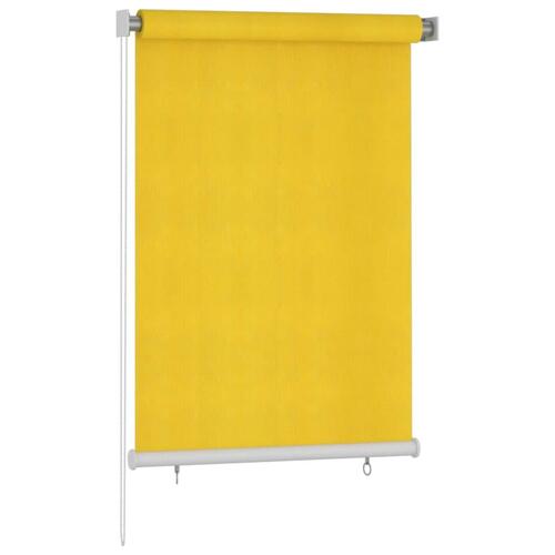 Udendørs rullegardin 100x140 cm HDPE gul